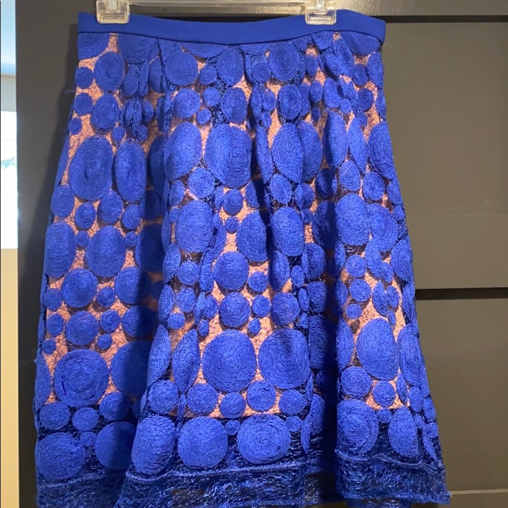Eva Franco Anthropologie Blue Skirt
